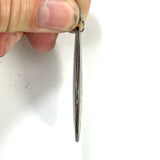 DVH Corvette Fordite Pendant Recycled Car Paint Sterling Bail 57x25x5mm (6061)