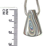 DVH Corvette Fordite Bead Pendant Recycled Car Paint 22x15x9mm (6063)