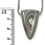 DVH Corvette Fordite Bead Pendant Recycled Car Paint 30x18x12mm (6064)