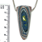 DVH Corvette Fordite Bead Pendant Recycled Car Paint 45x20x7mm (6065)