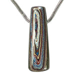 DVH Corvette Fordite Bead Pendant Recycled Car Paint 44x11x8mm (6066)