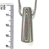 DVH Corvette Fordite Bead Pendant Recycled Car Paint 44x11x8mm (6066)