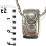 DVH Corvette Fordite Bead Pendant Recycled Car Paint 24x14x11mm (6067)