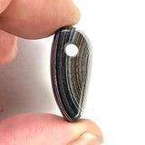 DVH Corvette Fordite Bead Pendant Recycled Car Paint 24x14x11mm (6067)