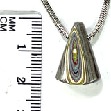 DVH Corvette Fordite Bead Pendant Recycled Car Paint 19x14x7mm (6068)