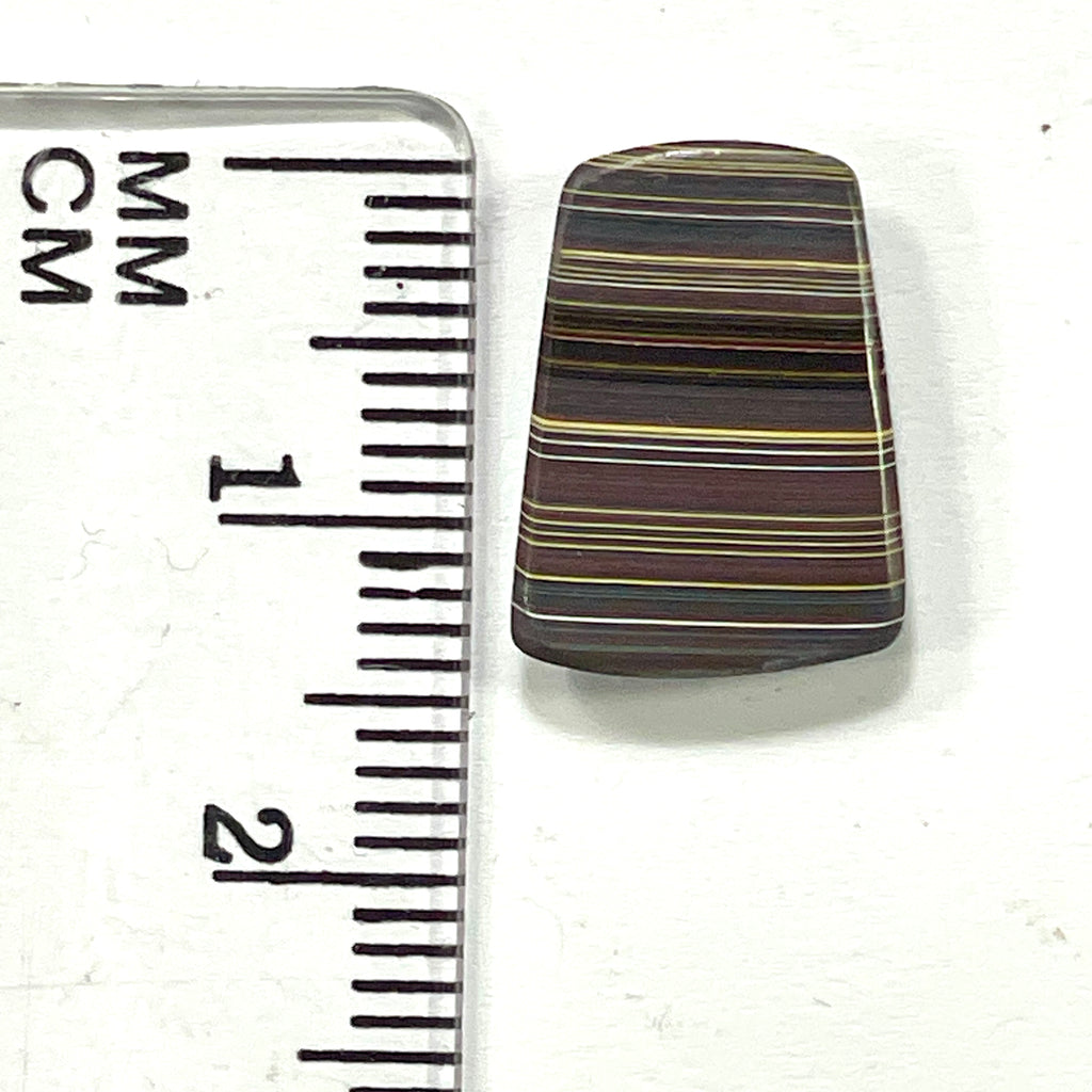 DVH Corvette Fordite Cabochon Genuine Bowling Green Ass. Car Paint Cab 15x10x3mm (6357) - DVHdesigns