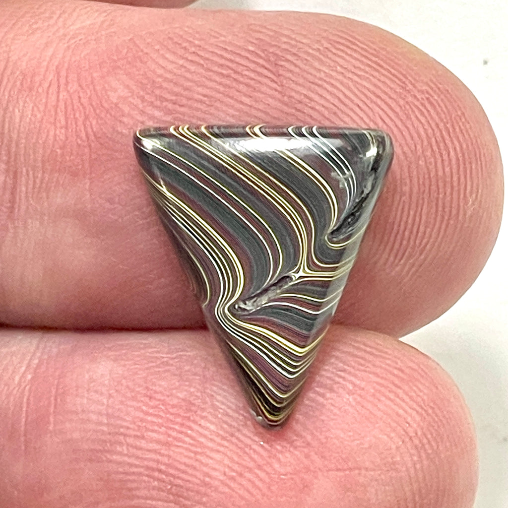 DVH Corvette Fordite Cabochon Bowling Green Ass. Car Paint Cab 16x13x3mm (6358) - DVHdesigns
