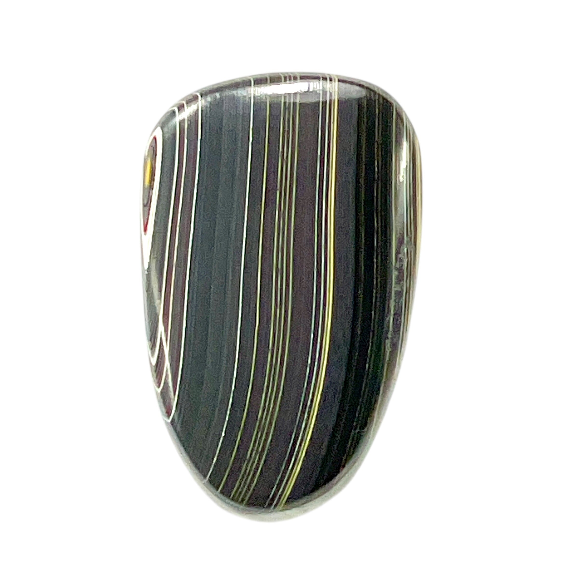 DVH Corvette Fordite Cabochon Bowling Green Ass. Car Paint Cab 21x13x3mm (6359) - DVHdesigns