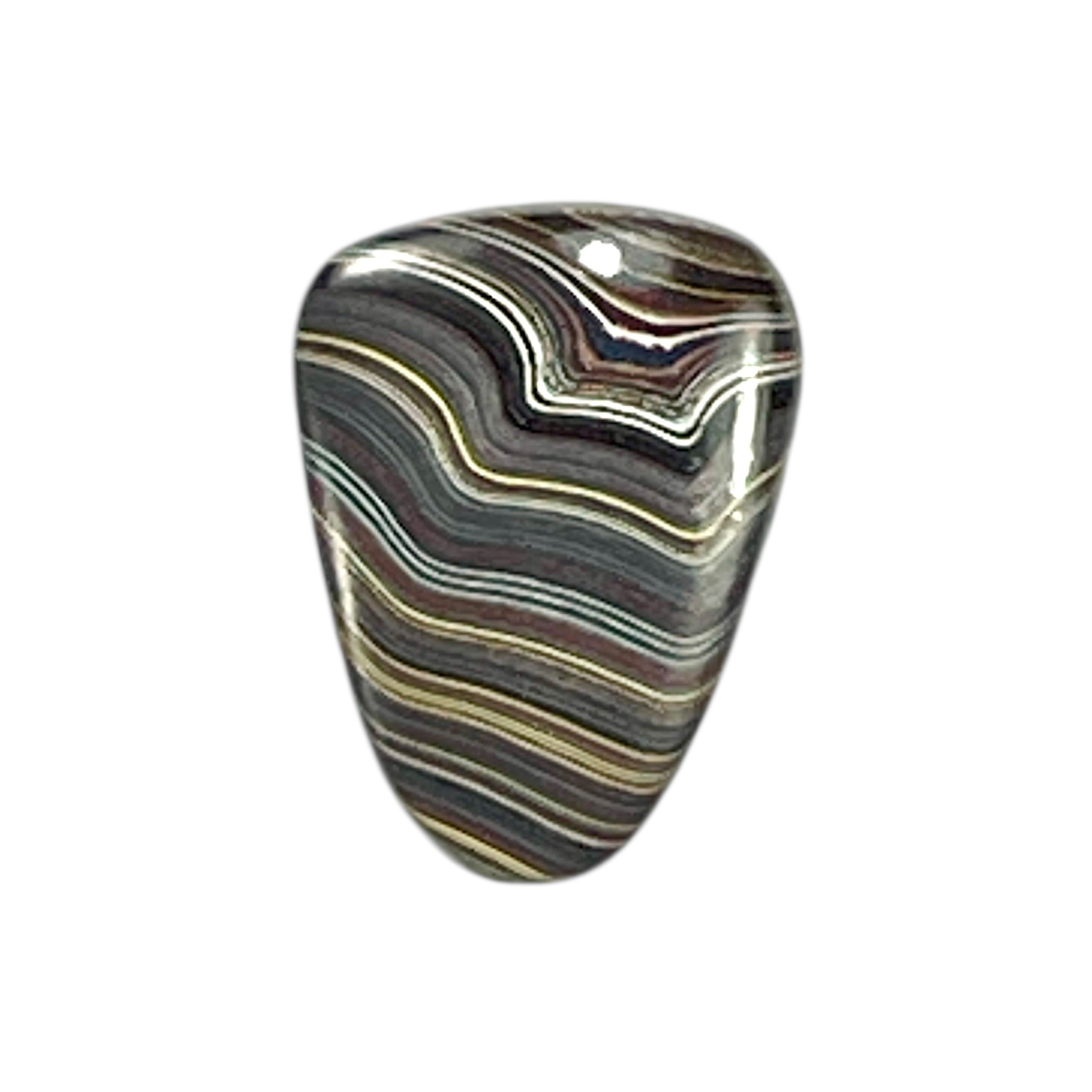 DVH Corvette Fordite Cabochon Bowling Green Ass. Car Paint Cab 18x13x3mm (6360) - DVHdesigns
