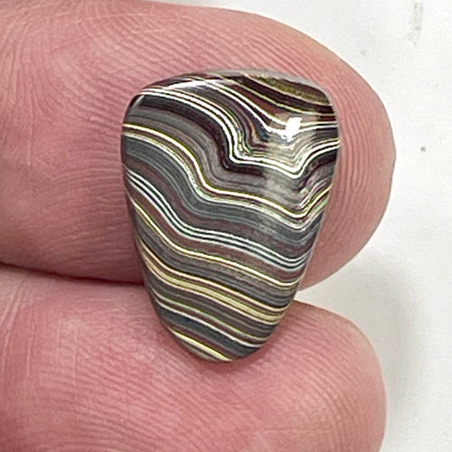 DVH Corvette Fordite Cabochon Bowling Green Ass. Car Paint Cab 18x13x3mm (6360) - DVHdesigns