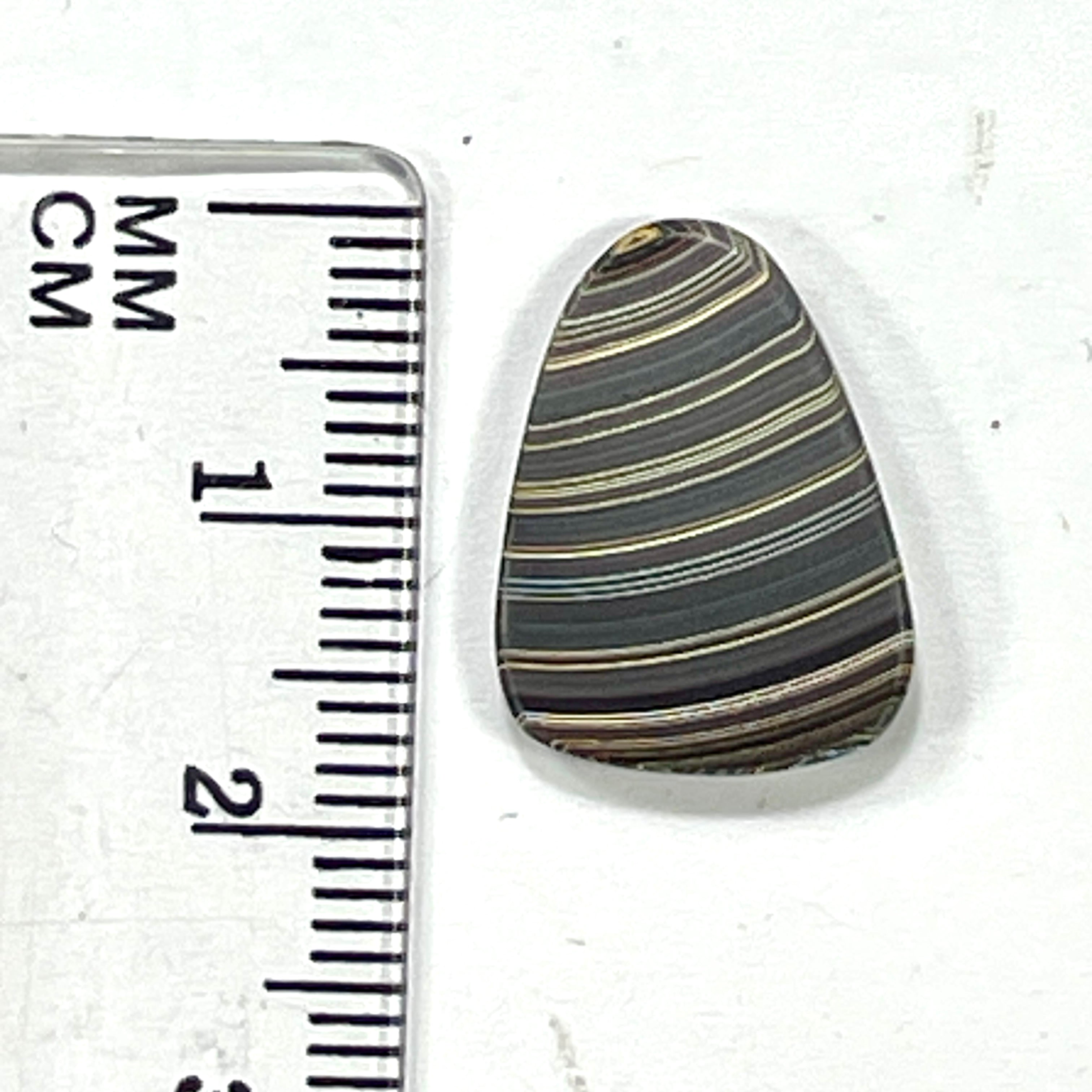 DVH Corvette Fordite Cabochon Bowling Green Ass. Car Paint Cab 18x13x3mm (6360) - DVHdesigns