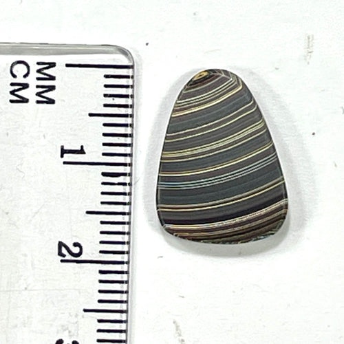 DVH Corvette Fordite Cabochon Bowling Green Ass. Car Paint Cab 18x13x3mm (6360) - DVHdesigns