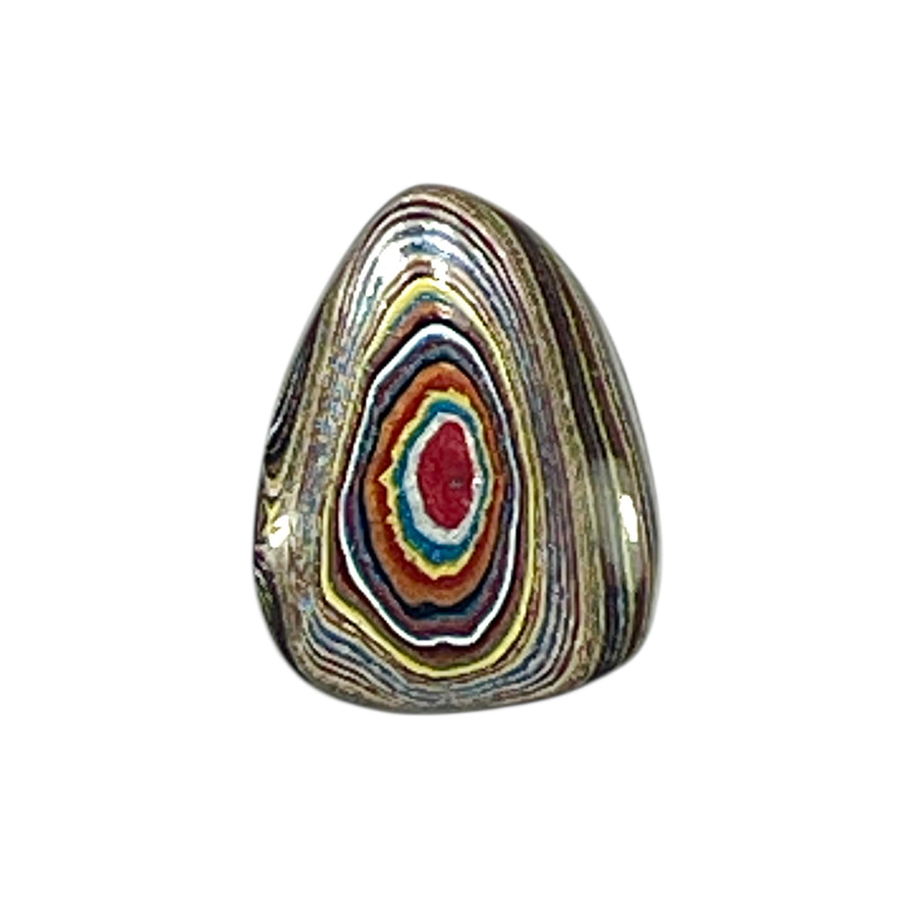 DVH Corvette Fordite Cabochon Bowling Green Ass. Car Paint Cab 17x13x4mm (6361) - DVHdesigns