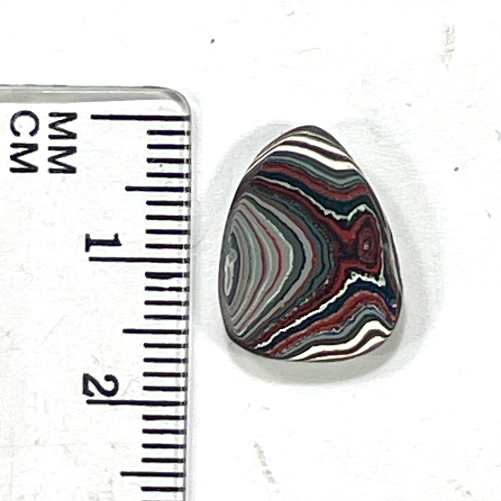 DVH Corvette Fordite Cabochon Bowling Green Ass. Car Paint Cab 17x13x4mm (6361) - DVHdesigns