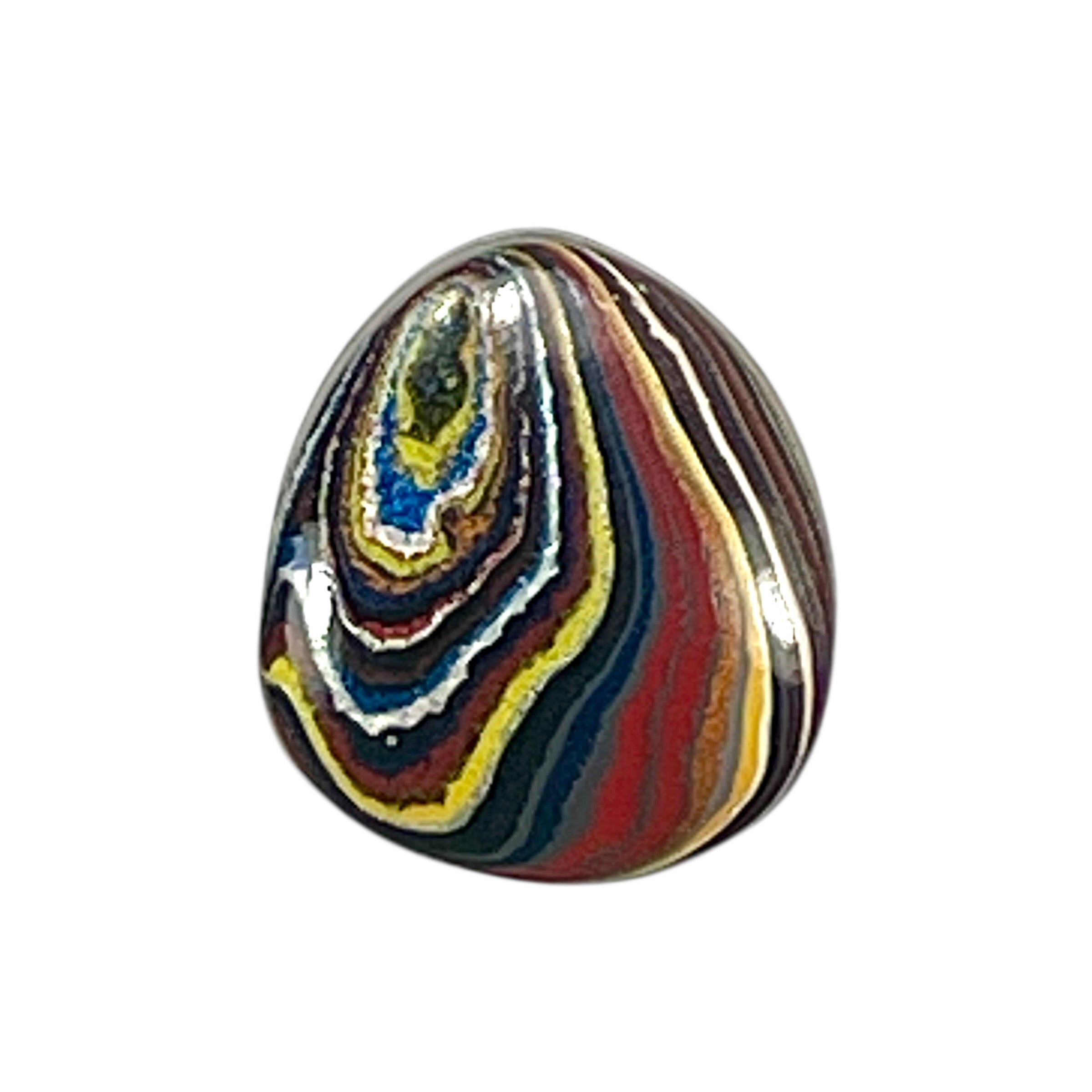 DVH Corvette Fordite Cabochon Bowling Green Ass. Car Paint Cab 17x15x4mm (6362) - DVHdesigns