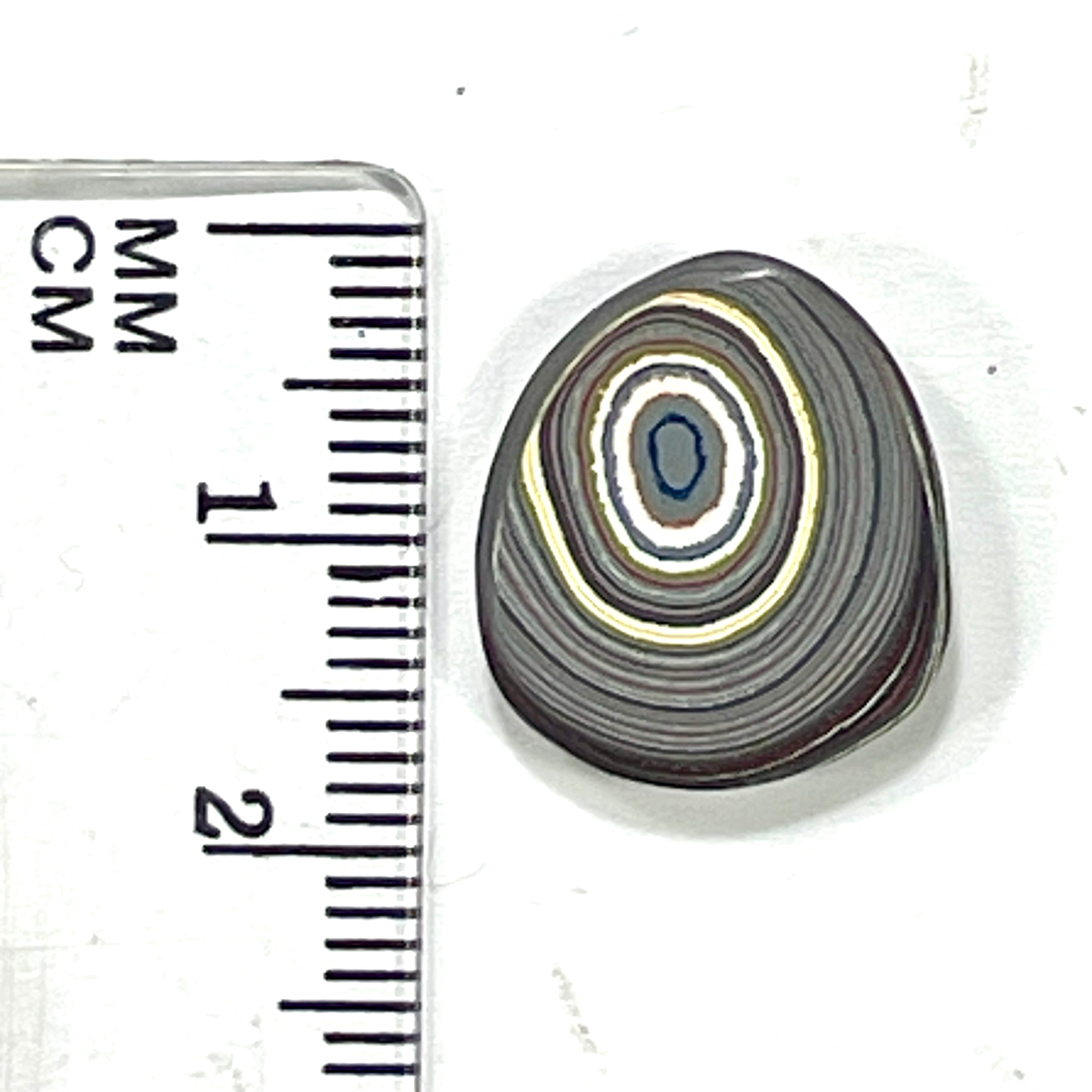 DVH Corvette Fordite Cabochon Bowling Green Ass. Car Paint Cab 17x15x4mm (6362) - DVHdesigns