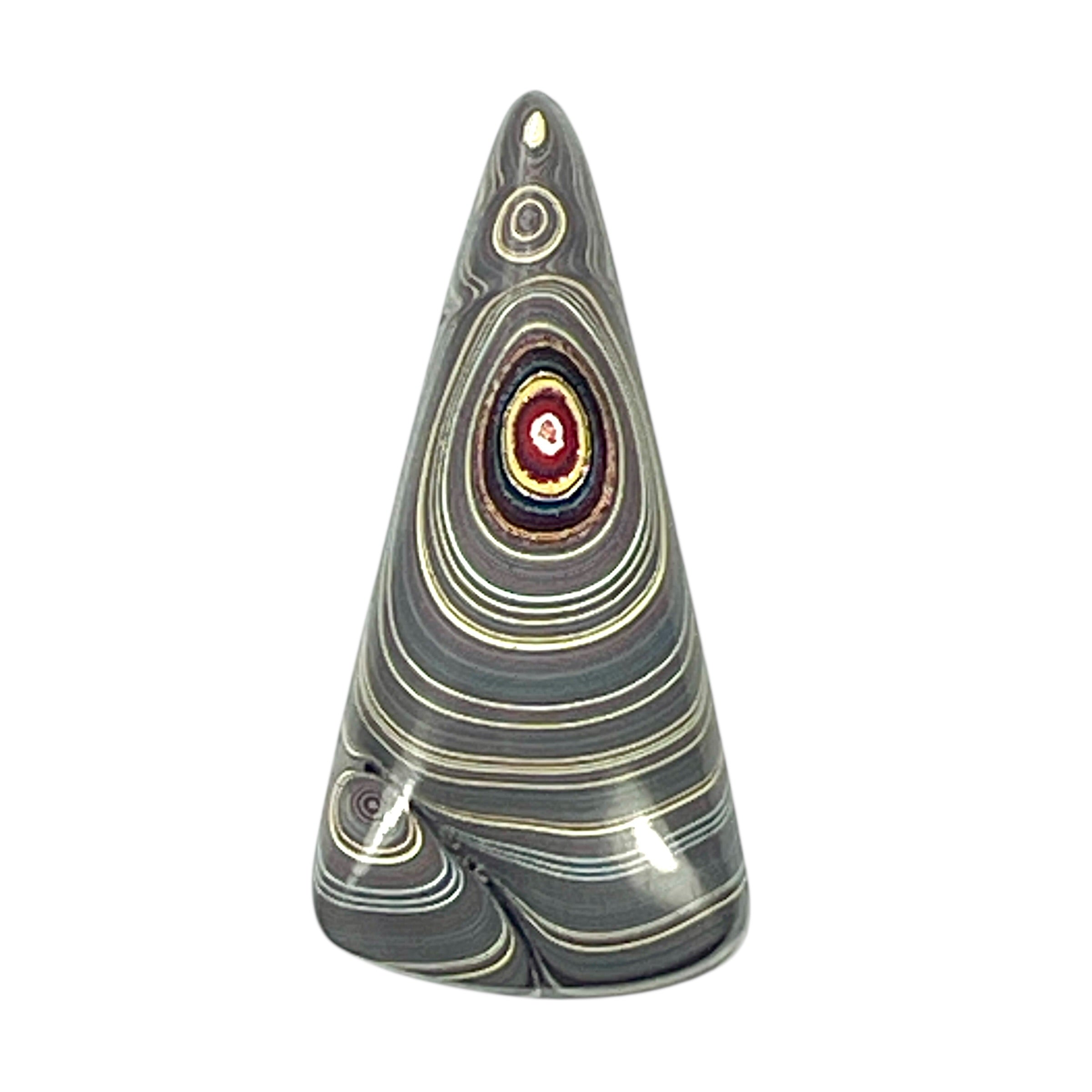 DVH Corvette Fordite Cabochon Bowling Green Ass. Car Paint Cab 34x16x4mm (6363) - DVHdesigns