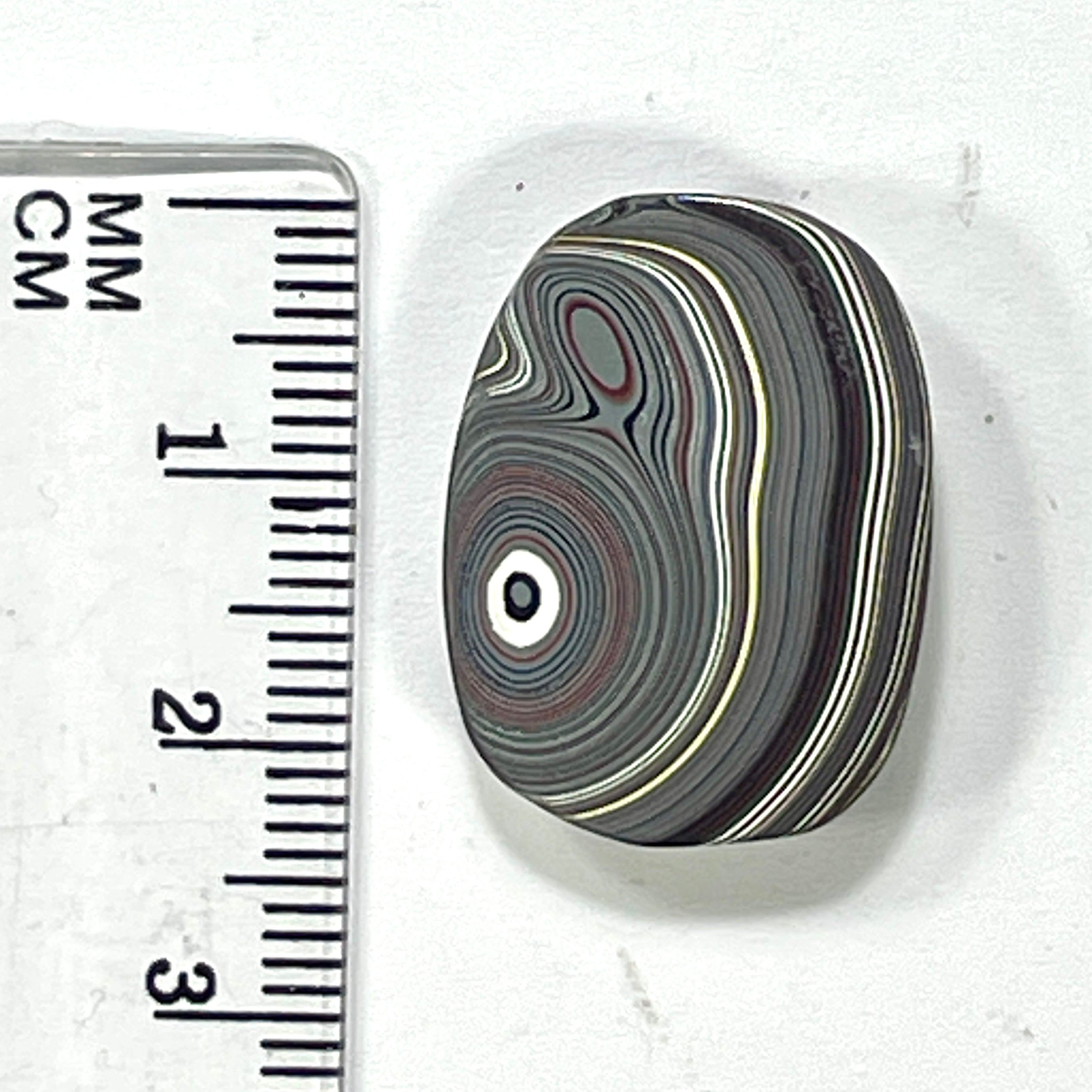 DVH Corvette Fordite Cabochon Bowling Green Ass. Car Paint Cab 24x18x6mm (6364) - DVHdesigns