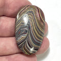 DVH Chatoyant Corvette Fordite Cabochon Bowling Green Ass. 43x26x7mm (6371) - DVHdesigns