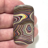 DVH Chatoyant Corvette Fordite Cabochon Genuine Bowling Green Ass. 49x25x5mm (6373) - DVHdesigns