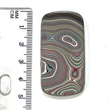 DVH Chatoyant Corvette Fordite Cabochon Genuine Bowling Green Ass. 49x25x5mm (6373) - DVHdesigns