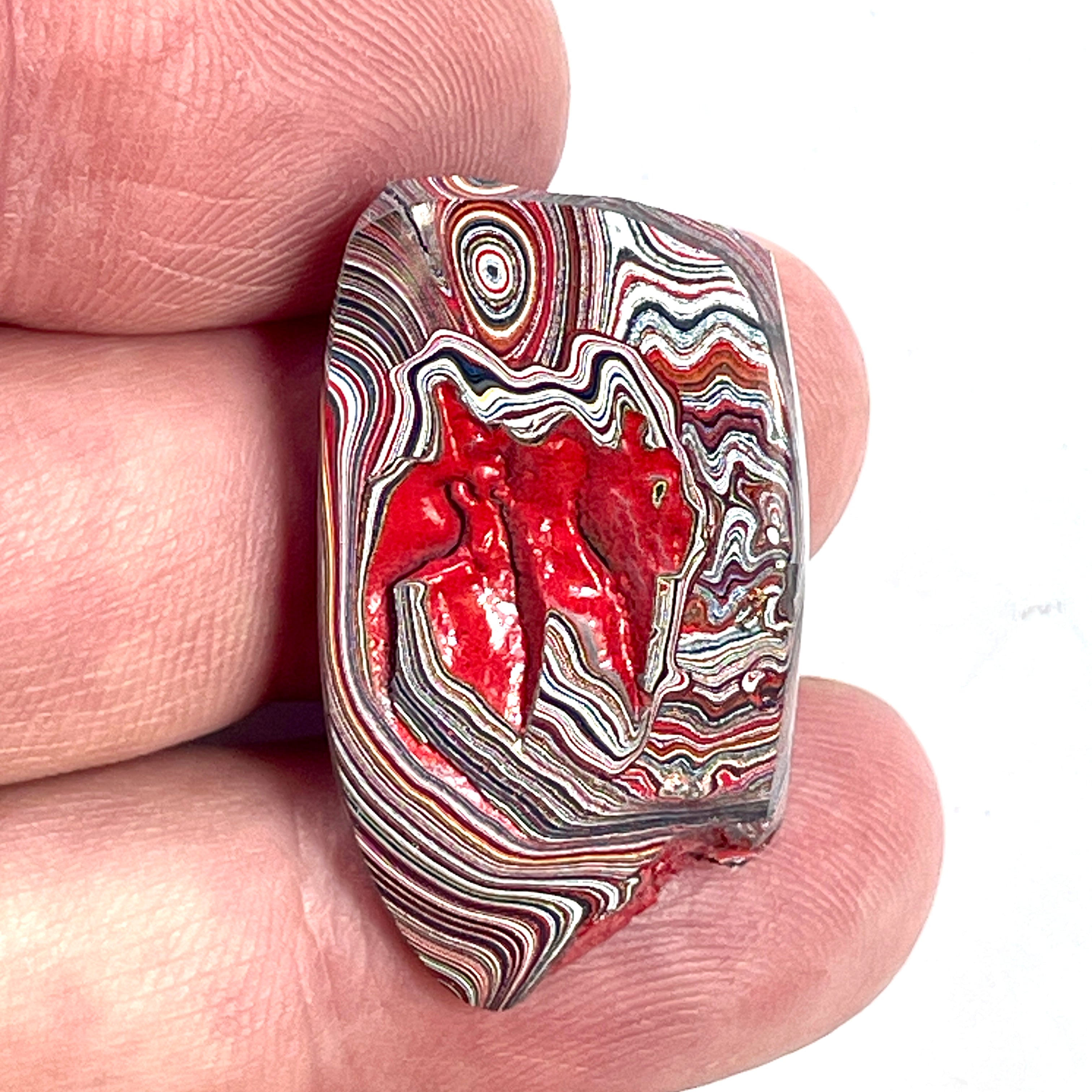 DVH 5g Corvette Fordite Polished Face Specimen Bowling Green KY Ass. (6551) - DVHdesigns