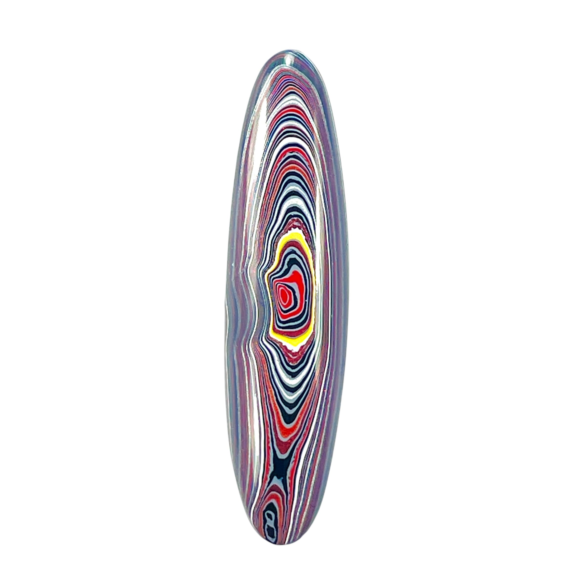 DVH Corvette Fordite Freeform Cabochon Bowling Green Ass. 40x10x3.5mm (6600) - DVHdesigns