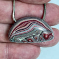 DVH Corvette Fordite Bead Pendant 33x19x16mm Bowling Green KY Ass. (7007)