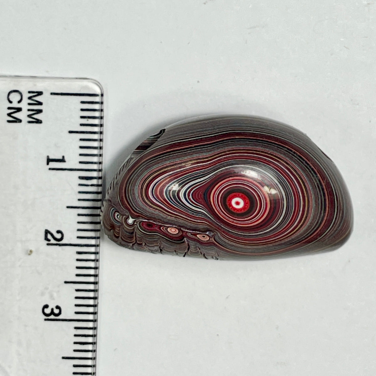 DVH Corvette Fordite Bead Pendant 33x19x16mm Bowling Green KY Ass. (7007)