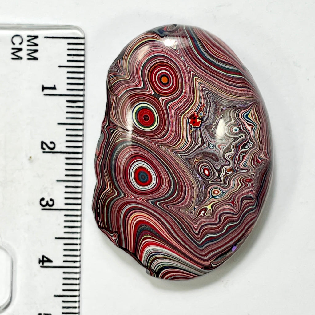 DVH Corvette Fordite Bead Pendant 44x30x13mm Bowling Green KY Ass. (7009)