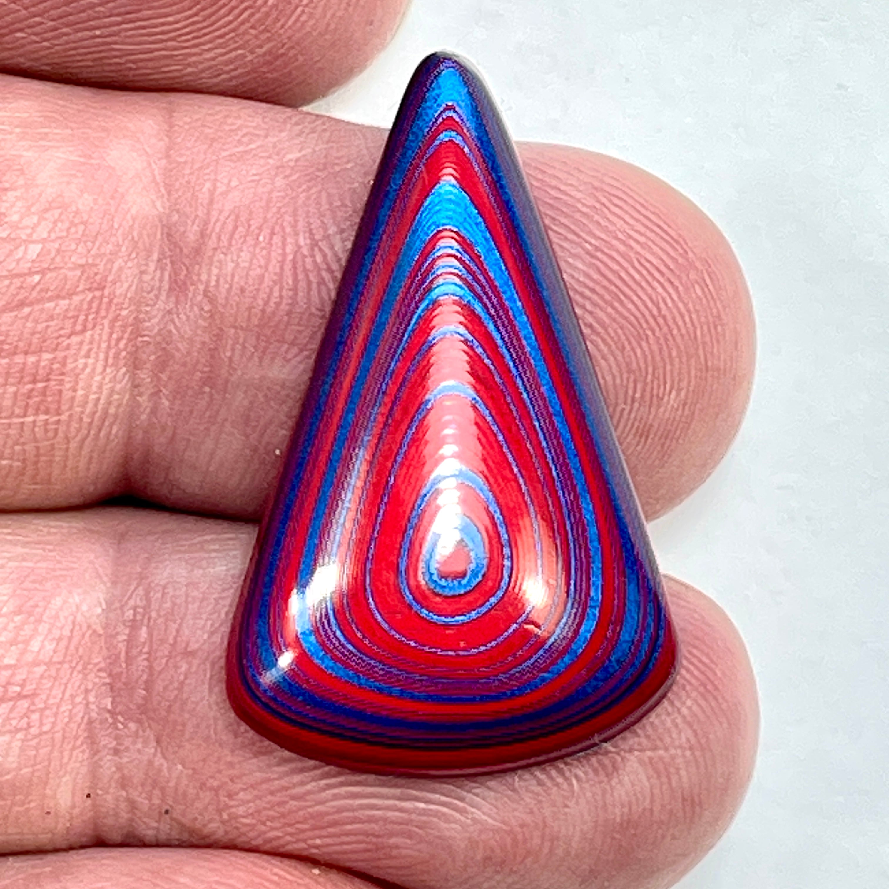 DVH JpGldtr Fordite Freeform Cabochon Toledo Assembly 32x20x6mm (6594) - DVHdesigns