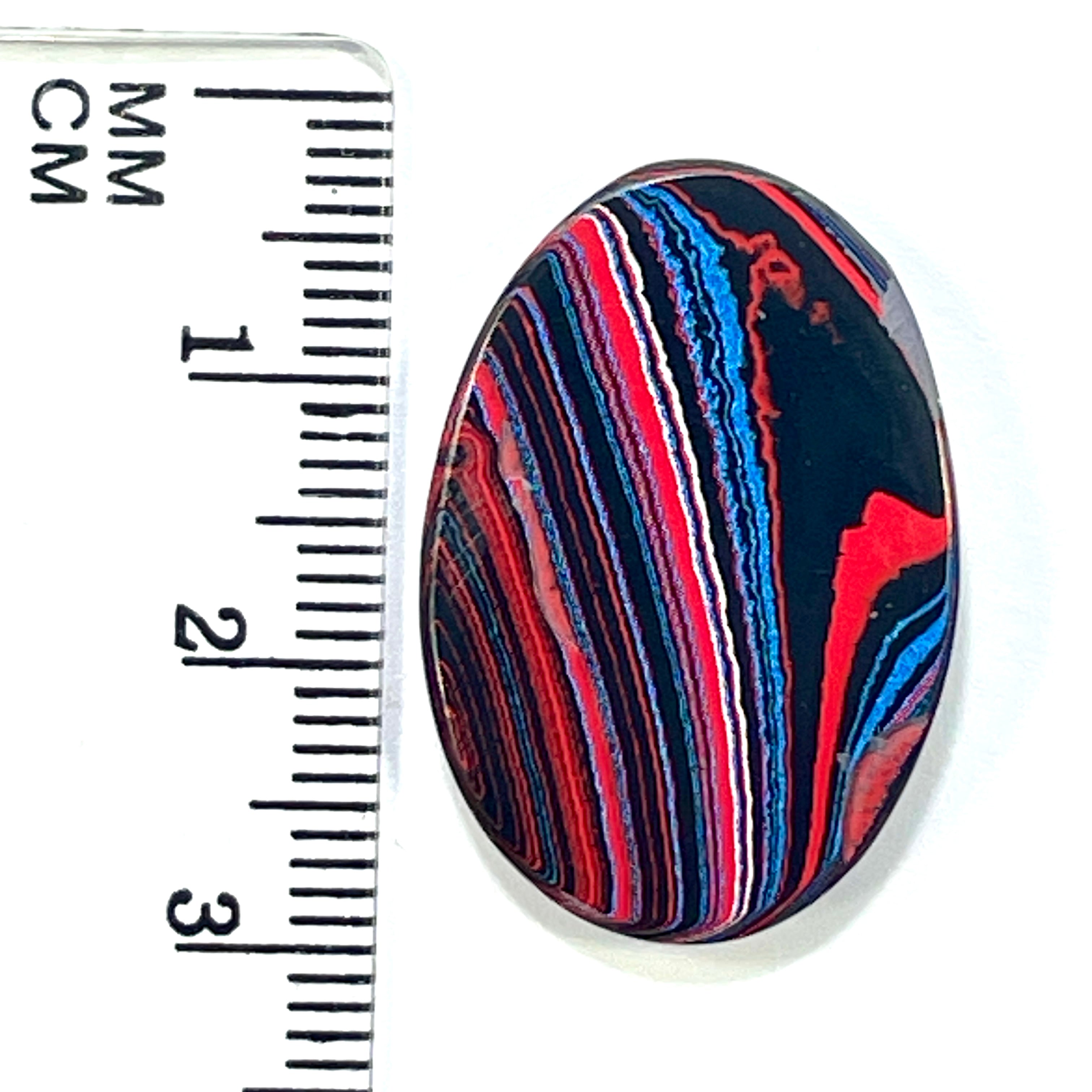 DVH JpGldtr Fordite Freeform Cabochon Toledo Assembly 27x19x4mm (6595) - DVHdesigns
