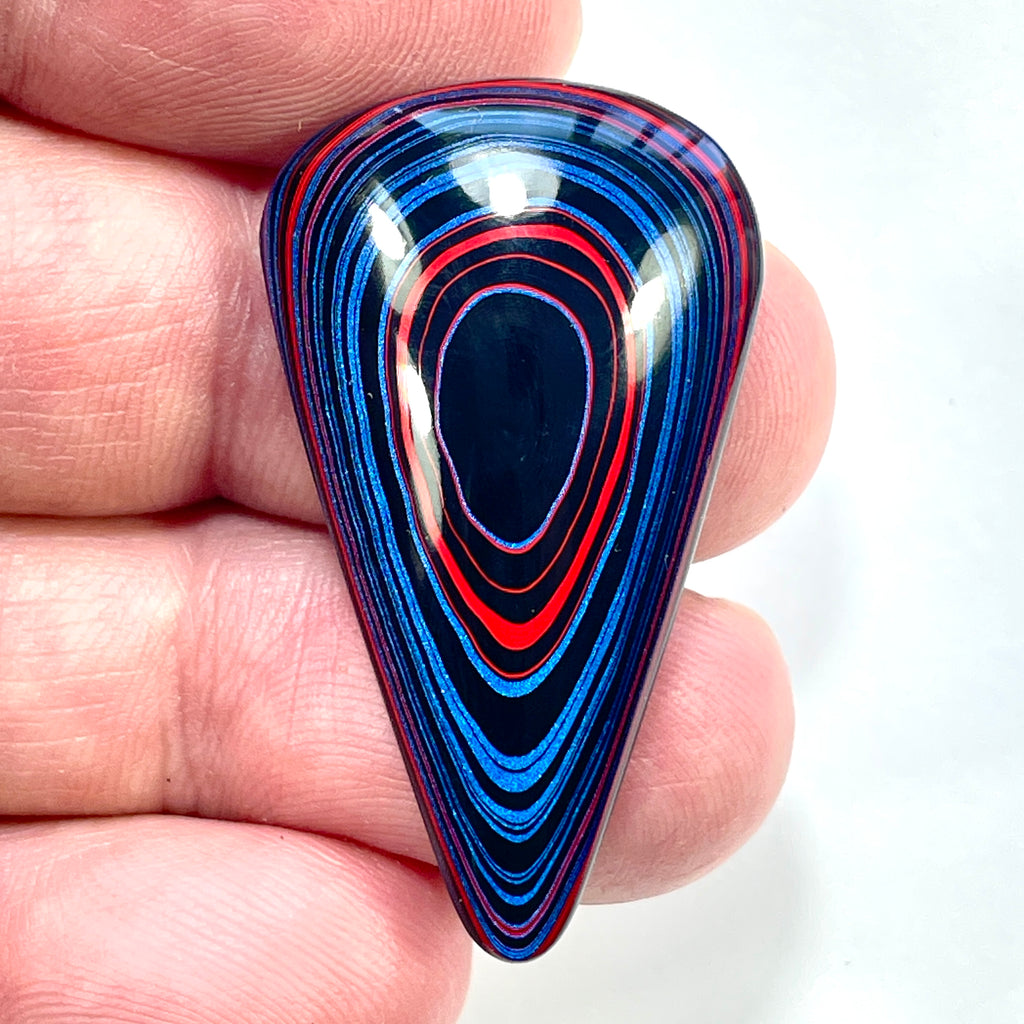 DVH JpGldtr Fordite Freeform Cabochon Toledo Assembly 39x22x6mm (6596) - DVHdesigns