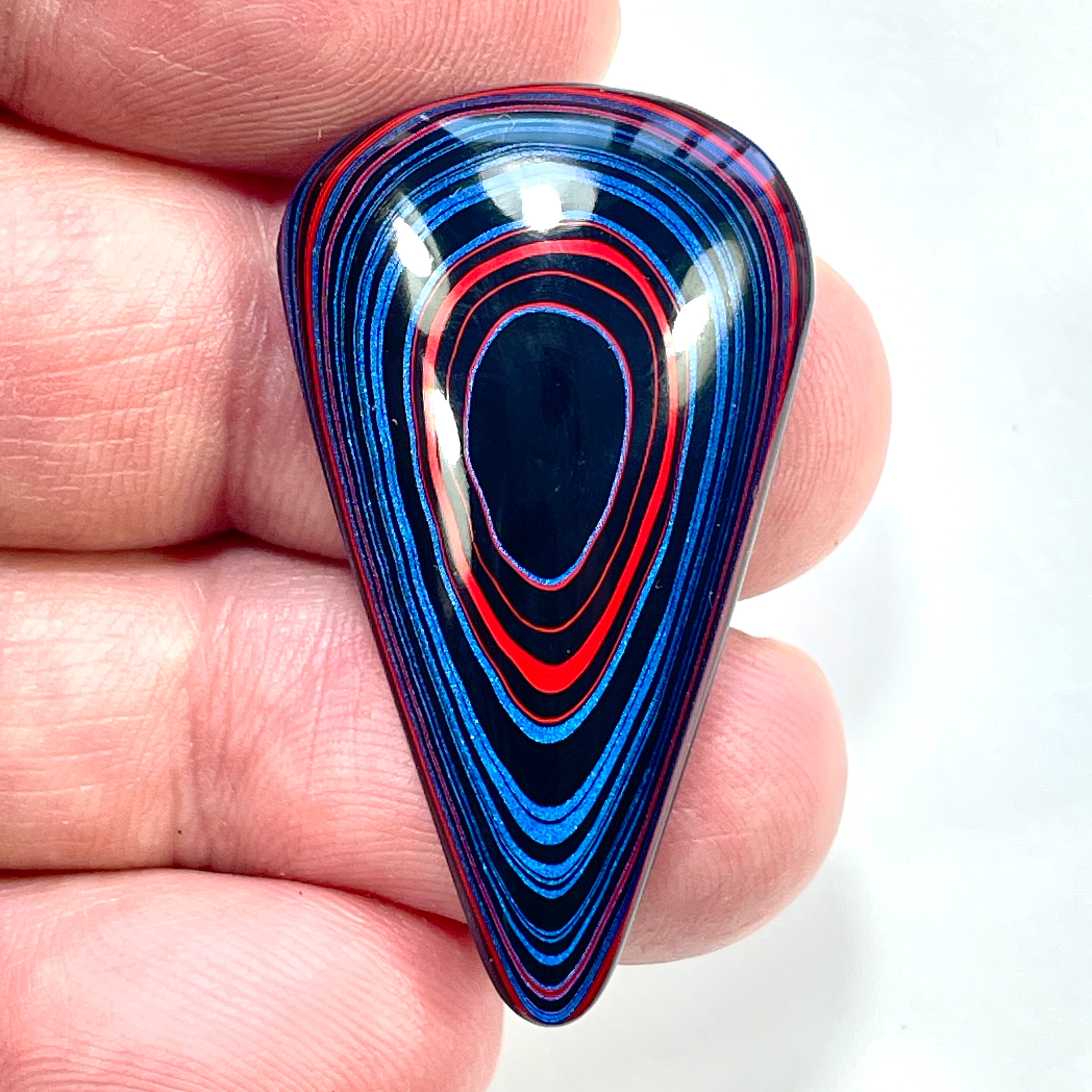 DVH JpGldtr Fordite Freeform Cabochon Toledo Assembly 39x22x6mm (6596) - DVHdesigns