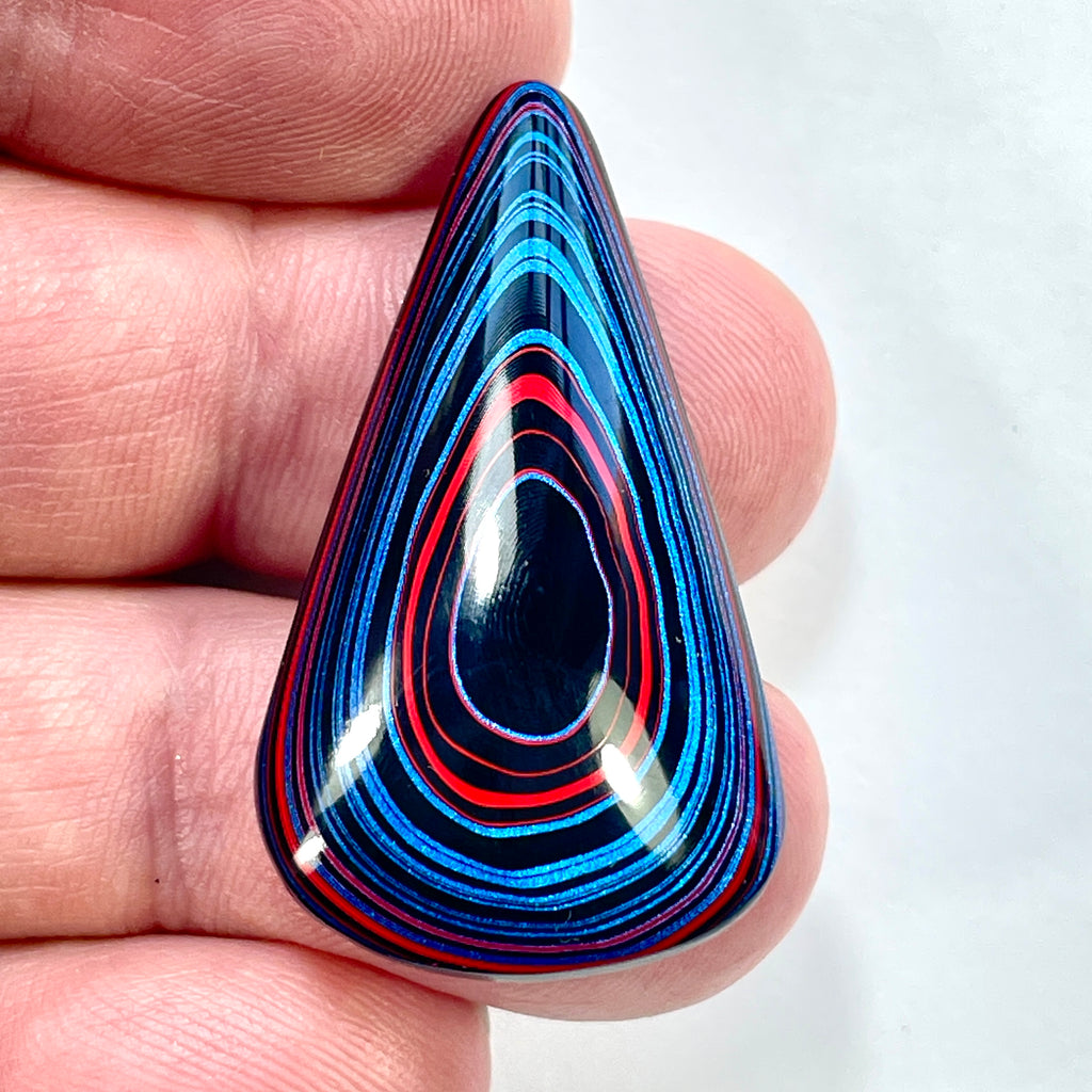 DVH JpGldtr Fordite Freeform Cabochon Toledo Assembly 39x22x6mm (6596) - DVHdesigns