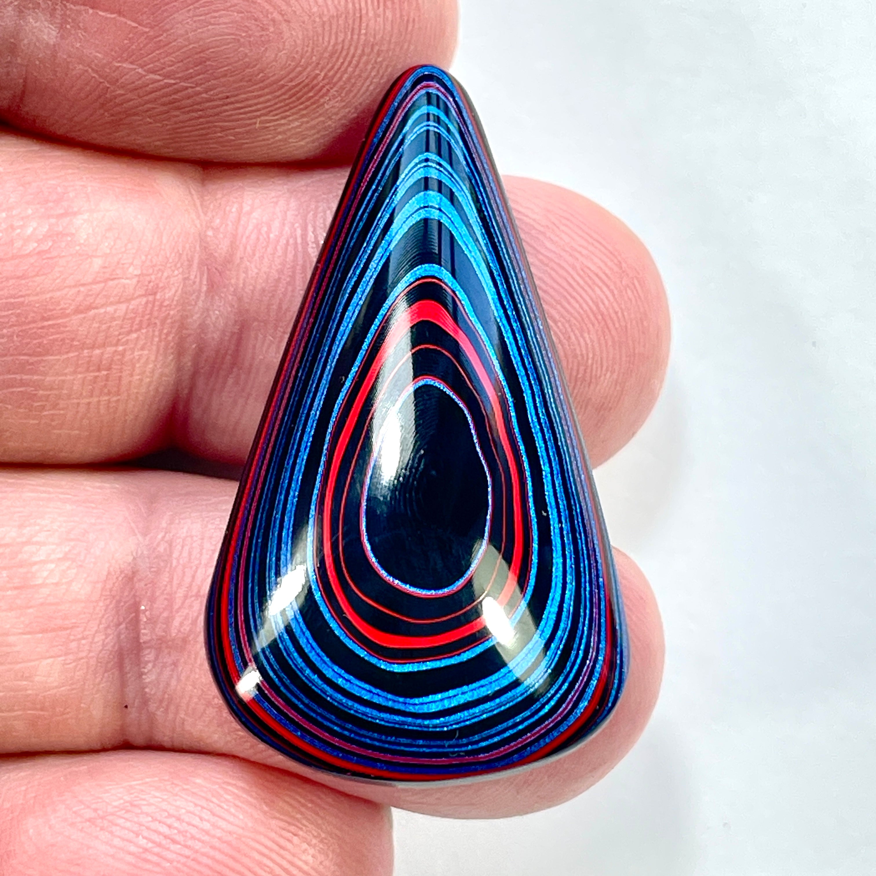 DVH JpGldtr Fordite Freeform Cabochon Toledo Assembly 39x22x6mm (6596) - DVHdesigns