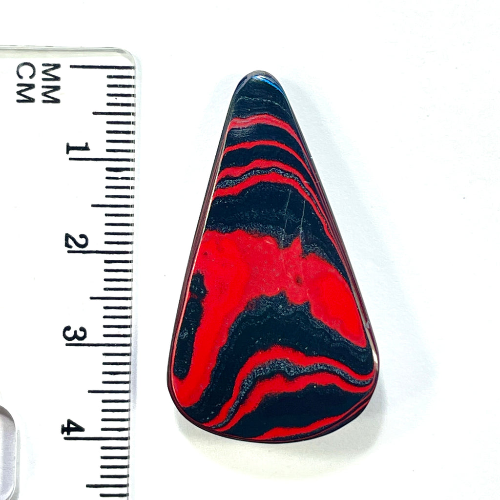 DVH JpGldtr Fordite Freeform Cabochon Toledo Assembly 39x22x6mm (6596) - DVHdesigns