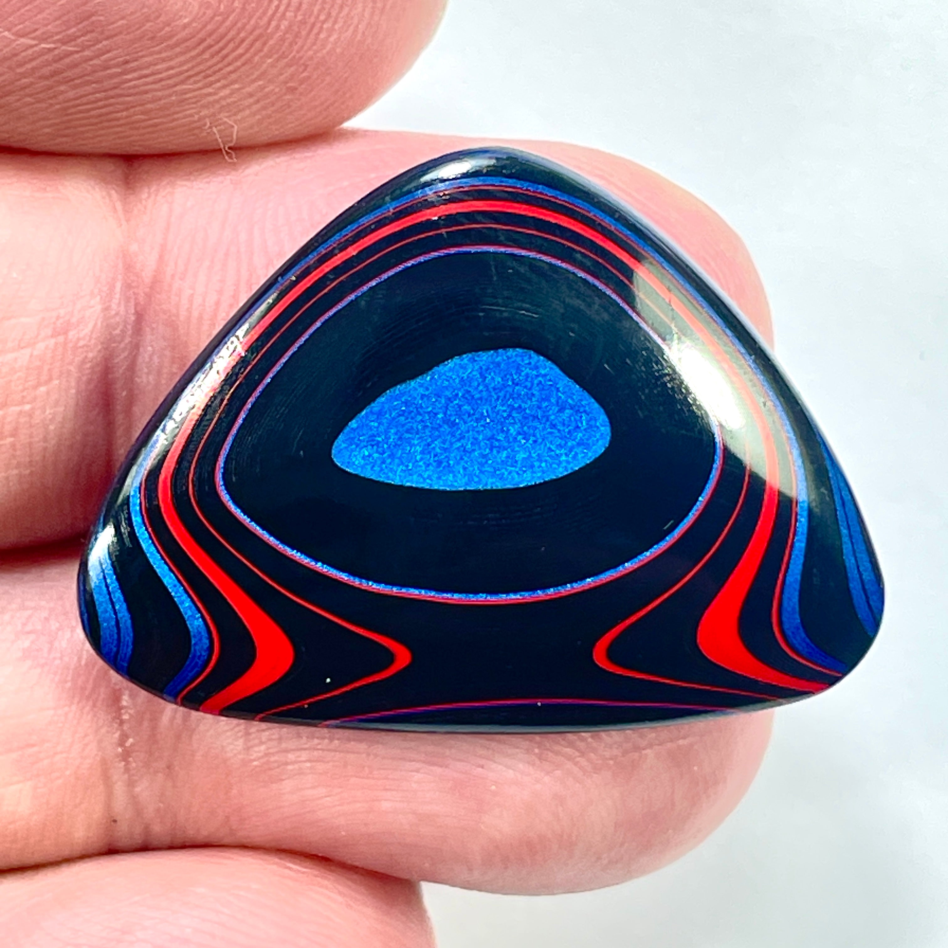 DVH JpGldtr Fordite Freeform Cabochon Toledo Assembly 33x25x4mm (6597) - DVHdesigns
