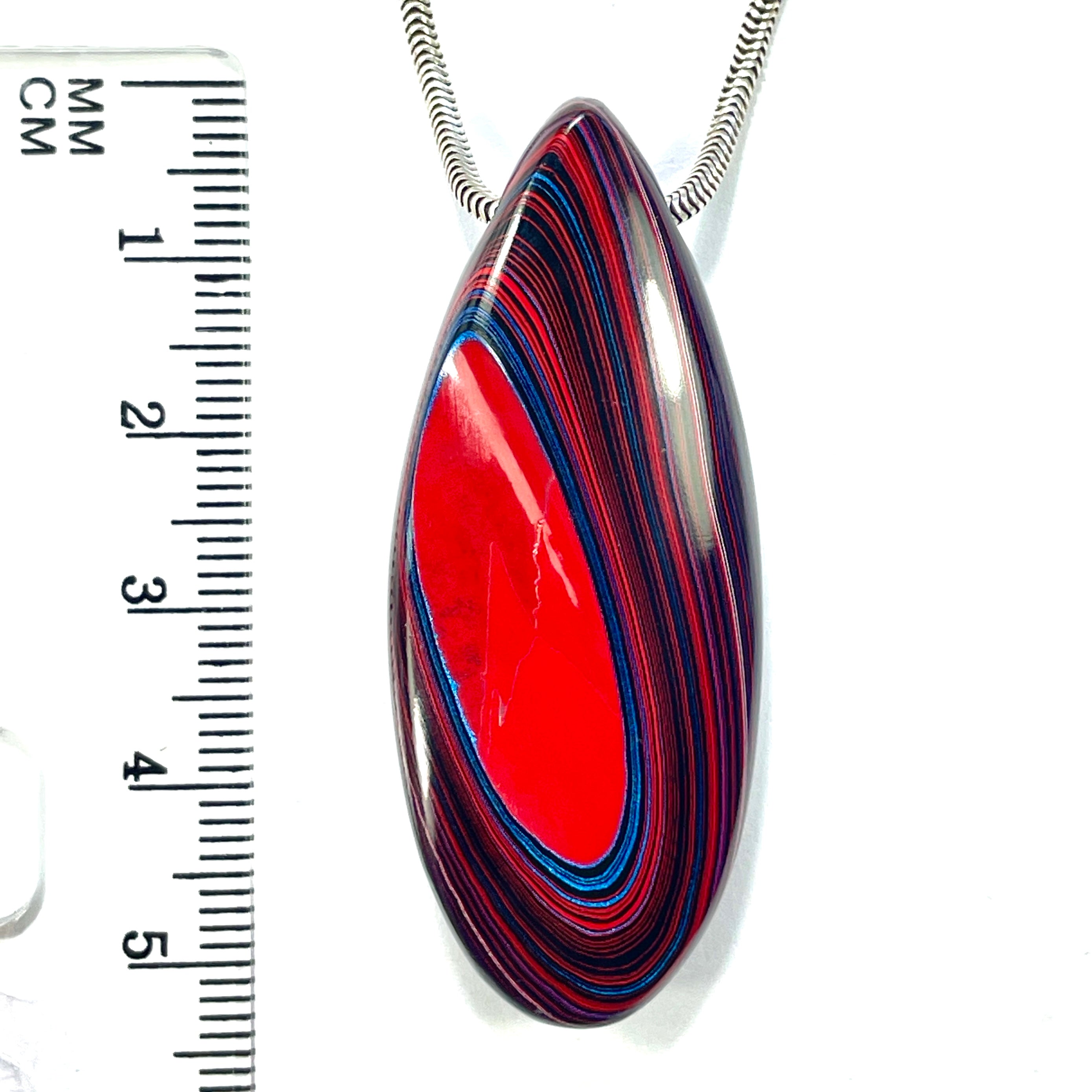 DVH JpGldtr Fordite Bead Pendant Toledo Assembly 51x21x11mm (6599) - DVHdesigns