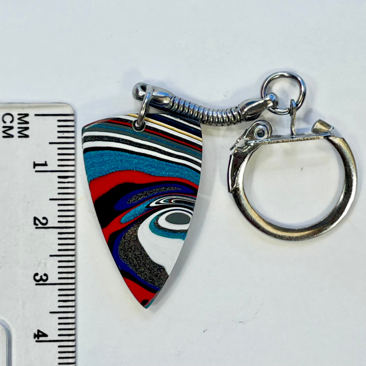 DVH Genuine Jeep Fordite Keychain Toledo Assembly 31x25x5mm (6947)