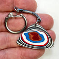DVH Genuine Jeep Fordite Keychain Toledo Assembly 37x25x4mm (6949)