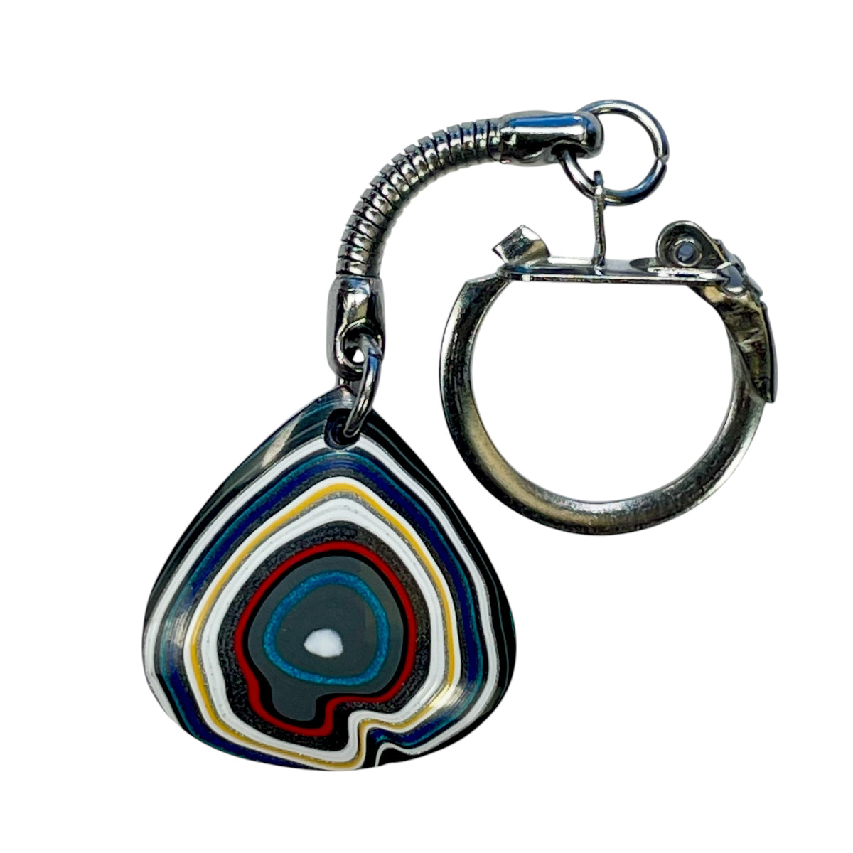 DVH Genuine Jeep Fordite Keychain Toledo Assembly 27x25x6mm (6952)