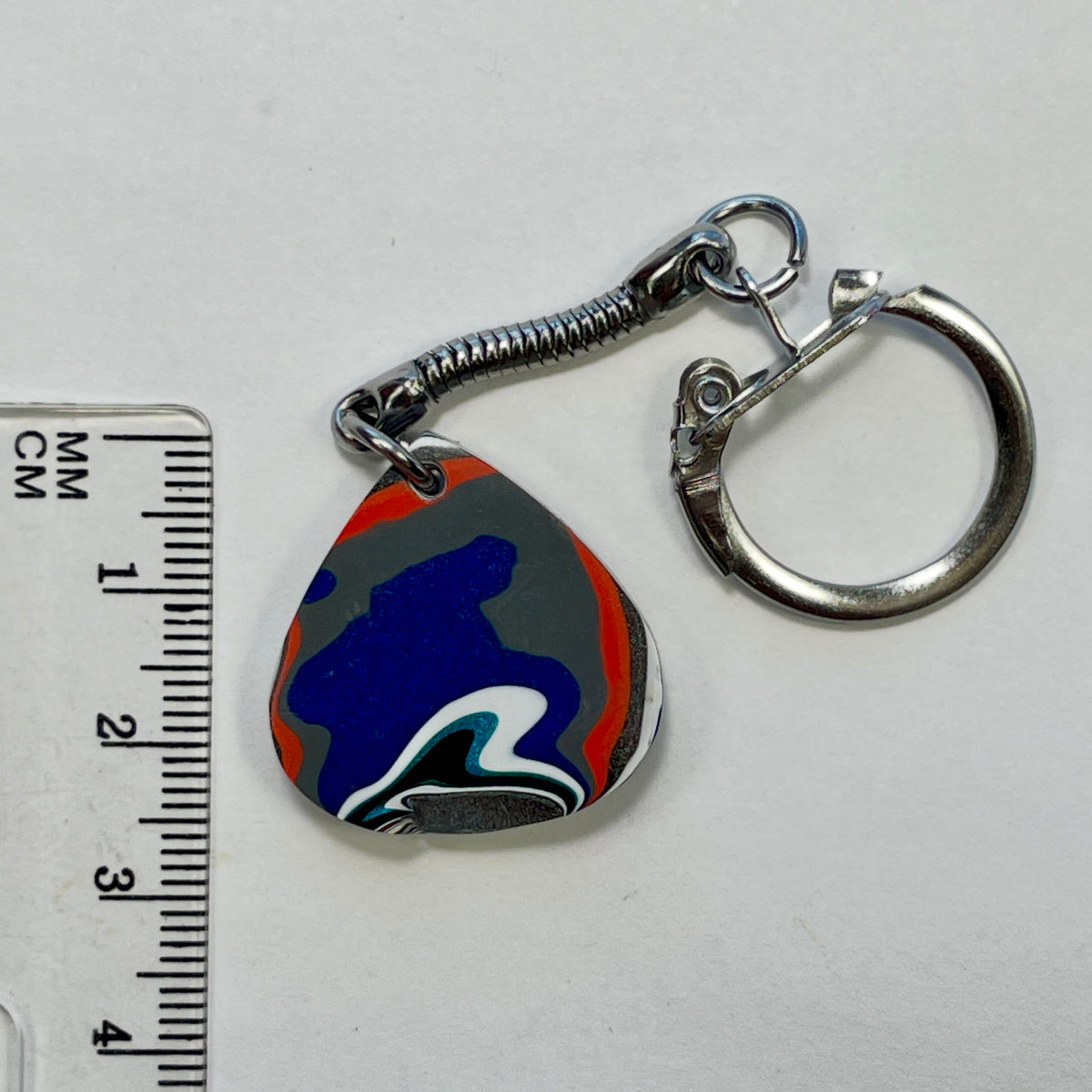 DVH Genuine Jeep Fordite Keychain Toledo Assembly 27x25x6mm (6952)