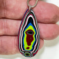 DVH Genuine Jeep Fordite Pendant Toledo Assembly 43x20x3mm (6992)