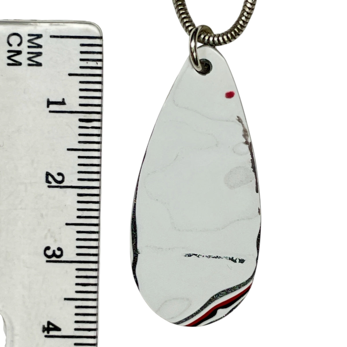 DVH Genuine Jeep Fordite Pendant Toledo Assembly 37x17x3mm (6993)