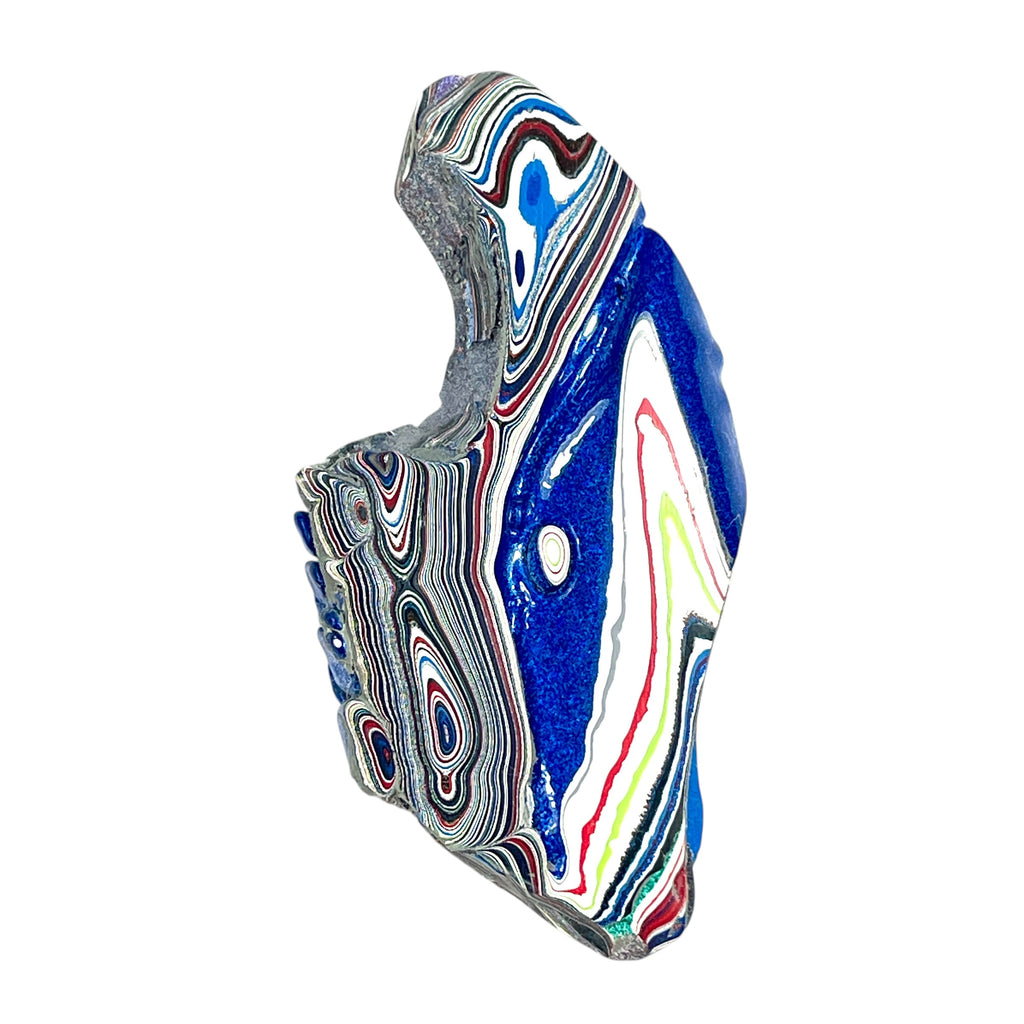 DVH Kenworth Truck Fordite Polished Face Specimen Chillicothe Ohio Ass. (6559) - DVHdesigns