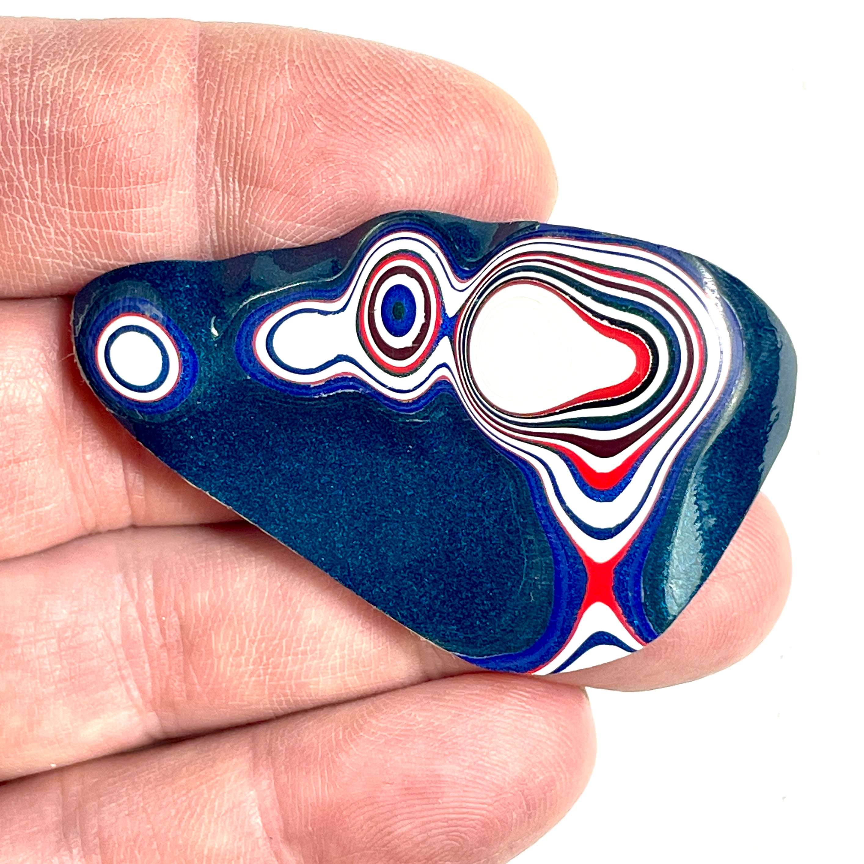 DVH Kenworth Truck Fordite Polished Face Specimen Chillicothe Ohio Ass. (6560) - DVHdesigns