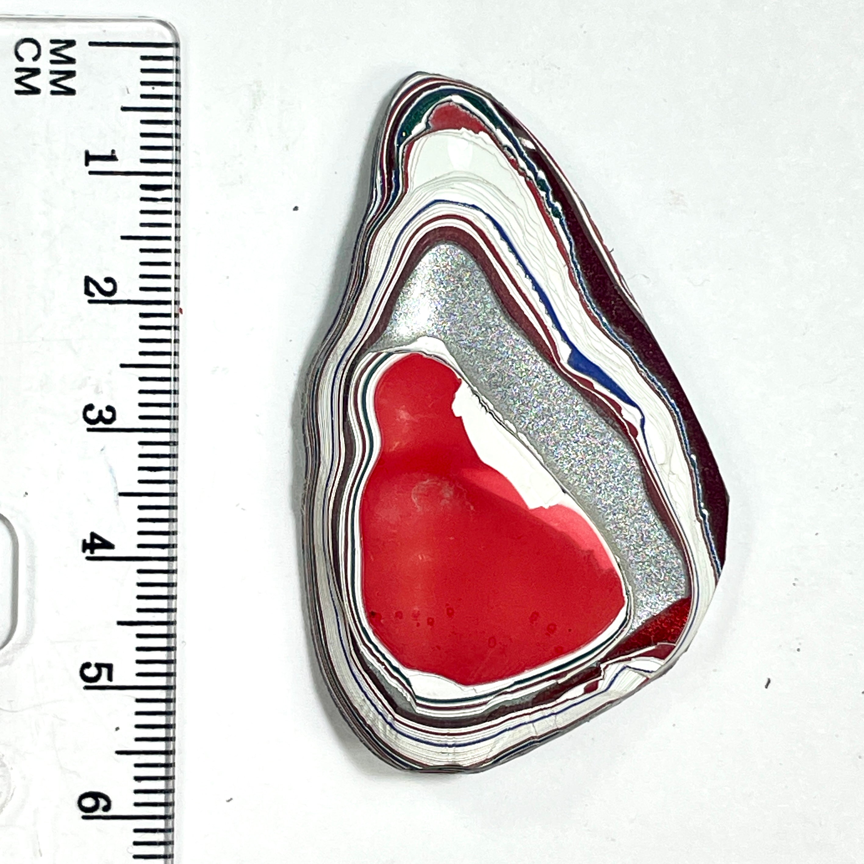 DVH Kenworth Truck Fordite Polished Face Specimen Chillicothe Ohio Ass. (6560) - DVHdesigns