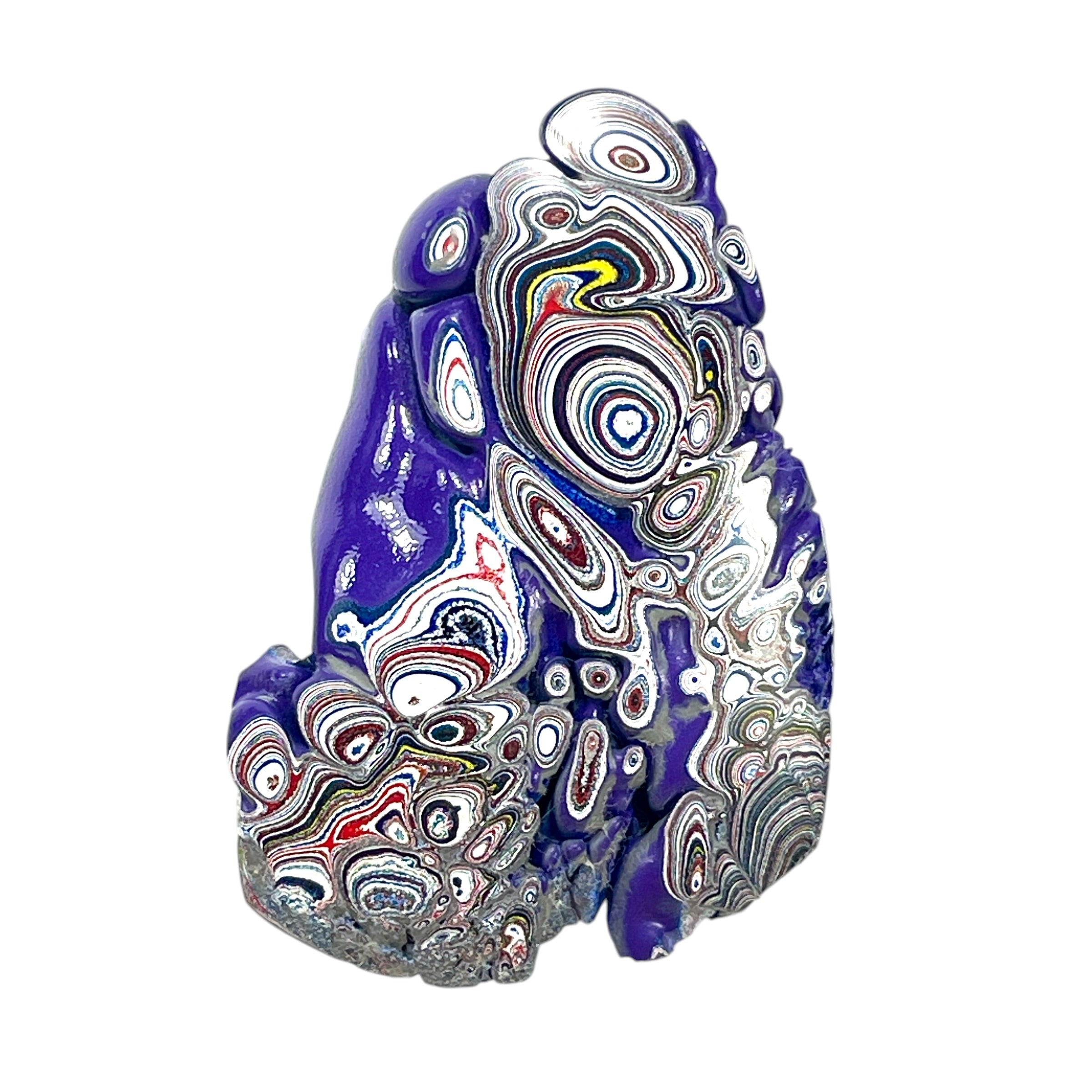 DVH Kenworth Truck Fordite Polished Face Specimen Chillicothe Ohio Ass. (6561) - DVHdesigns