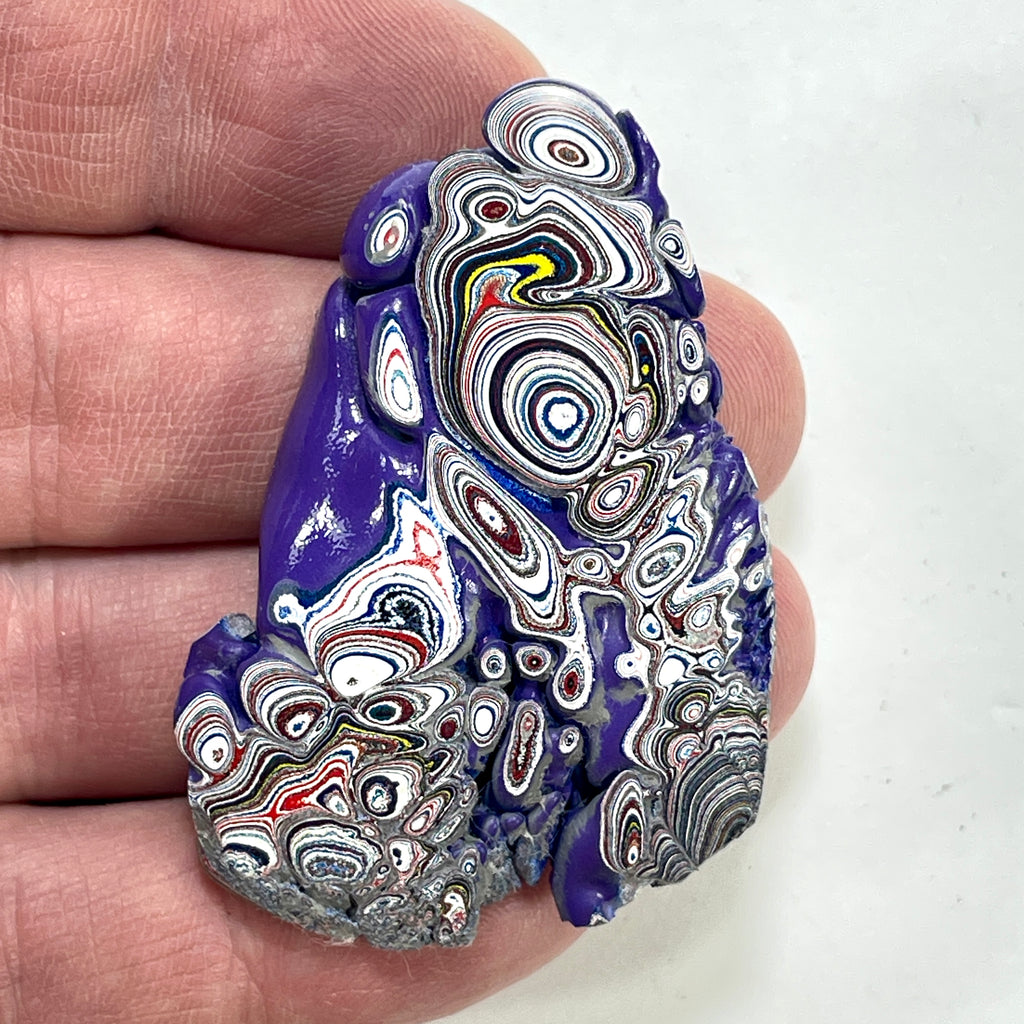 DVH Kenworth Truck Fordite Polished Face Specimen Chillicothe Ohio Ass. (6561) - DVHdesigns